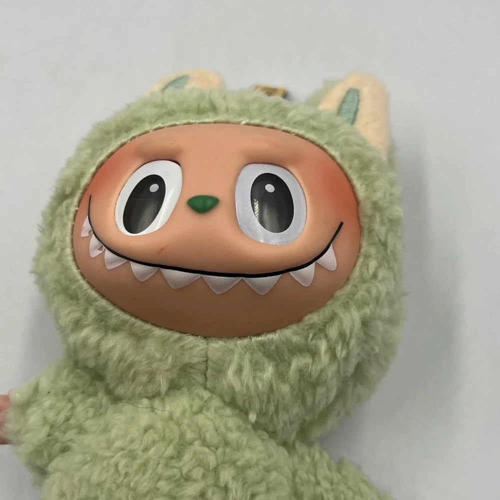 POP MART Style Green Grape The Monsters Exciting Macaron Plush Keychain 6